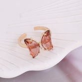 Glass Butterfly Ring
